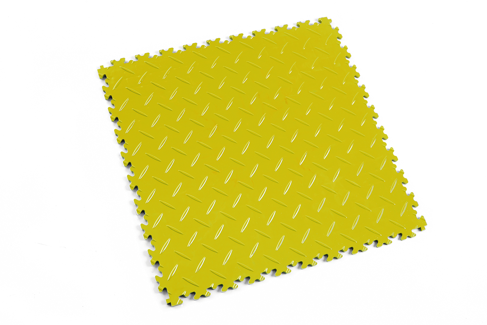 Fortelock Industrie PVC Fliese Gelb, 7 mm für  Industrie, Werkstattboden