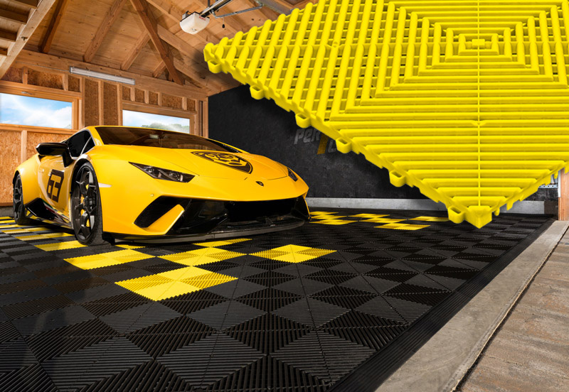 Motorsport Fliesen Race für Garagen, machen Sie aus ihrer Garage was Besonderes!